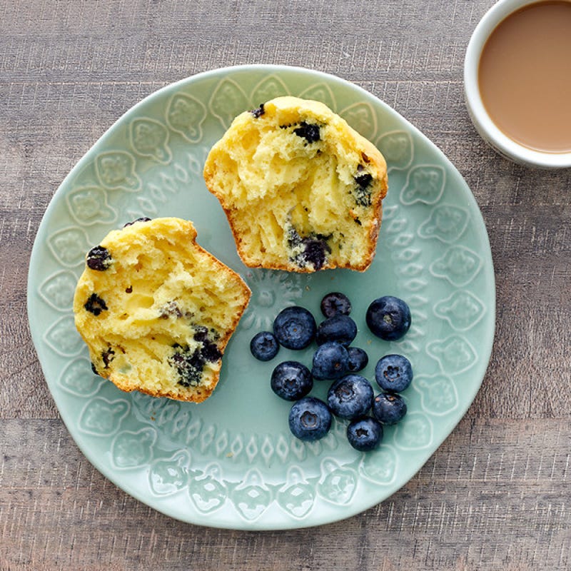 Photo de Muffins aux bleuets et au maïs par WW