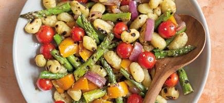 Gnocchis grillés et légumes