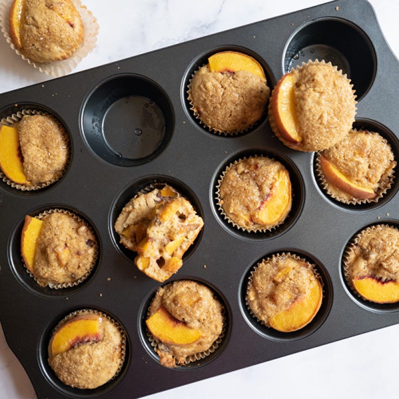 Photo of Fresh peach muffins by WW