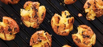 Purée de pommes de terre grillée