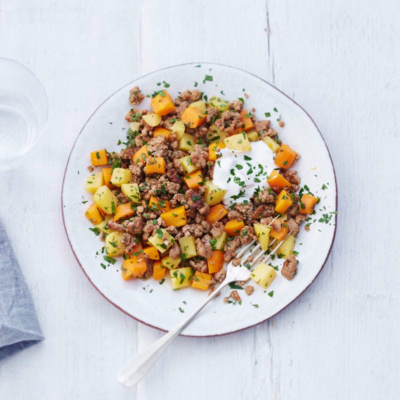 Rüebli-Kartoffel-Hack-Topf