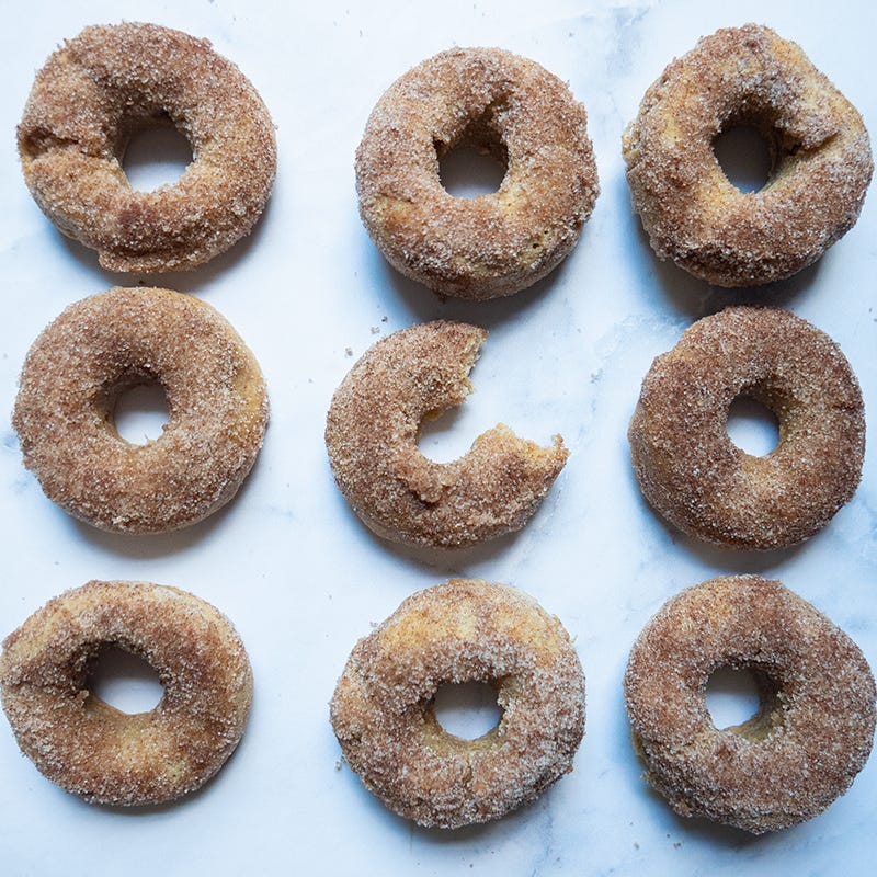 Baked apple cider donuts
