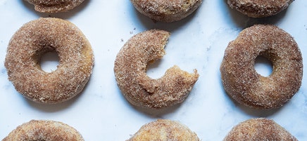 Baked apple cider doughnuts