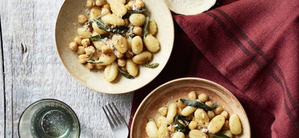 Gnocchis aux pois chiches