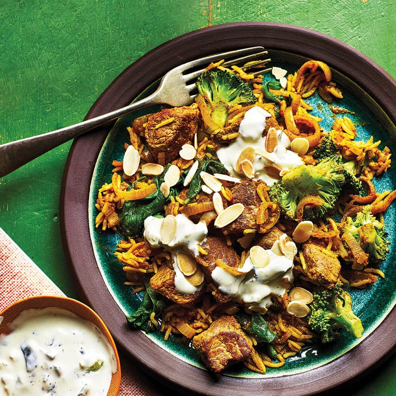 Schnelles Lammbiryani