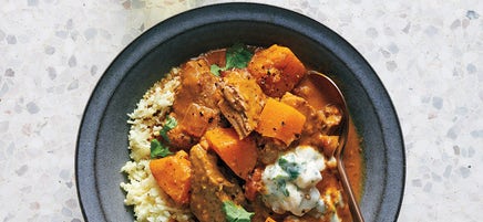 Lammkorma mit Bananen-Raita