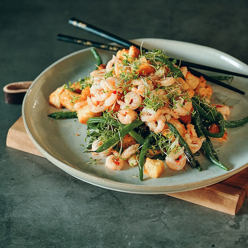 ViktVäktarna - Heta räkor med wokade haricots verts