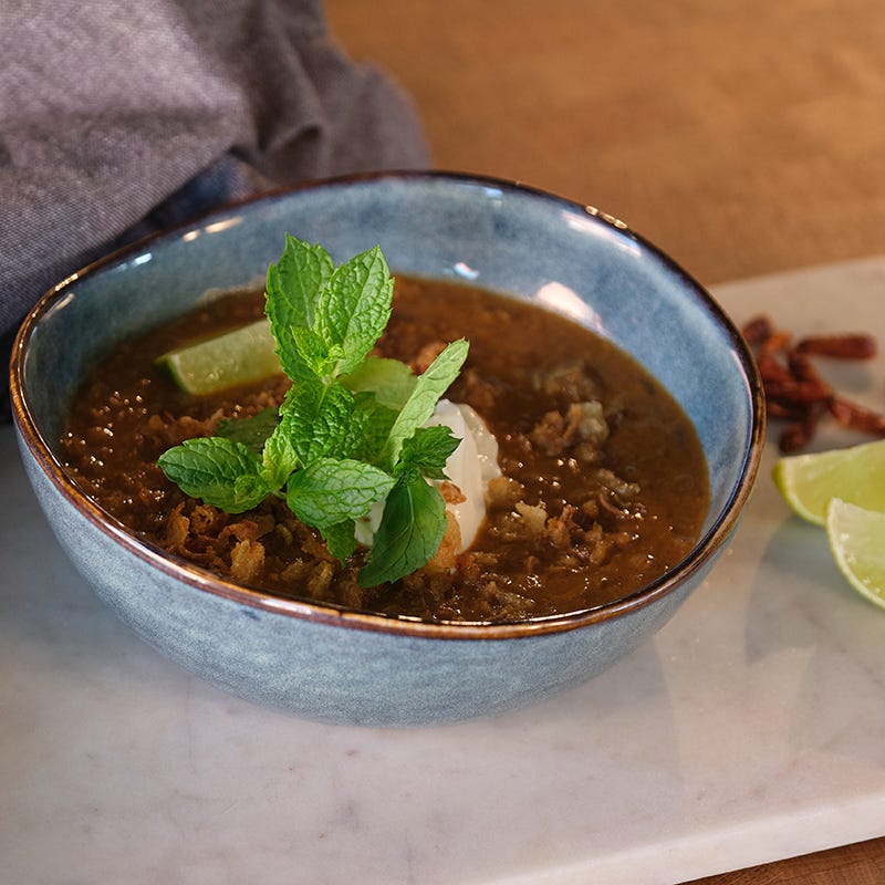 ViktVäktarna - Amirs linssoppa med rostad lök och yoghurt