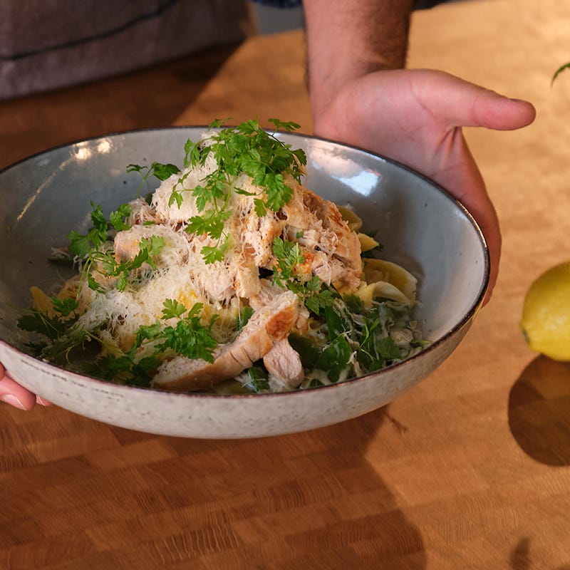 ViktVäktarna - Amirs pasta Alfredo med kyckling