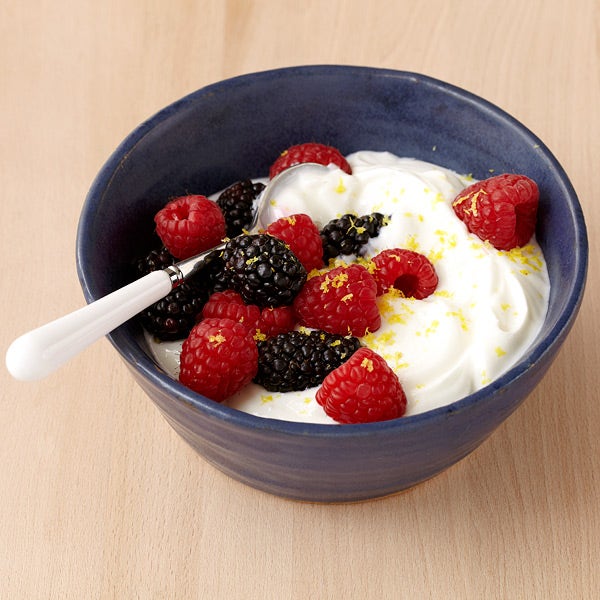Yogurt with fresh berries