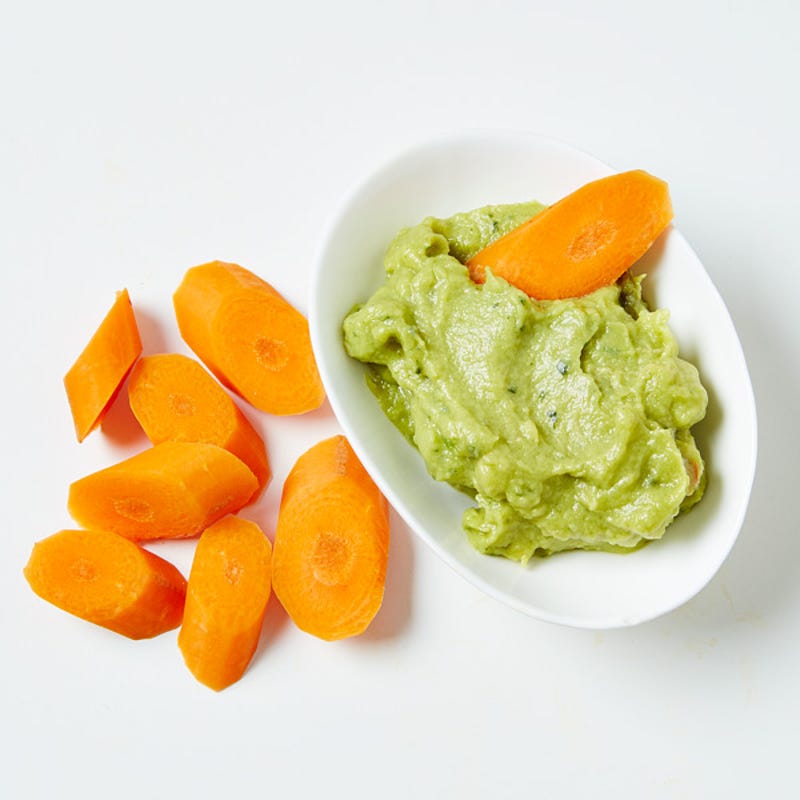 Guacamole and carrots