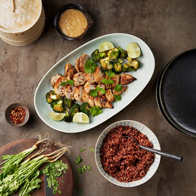 ViktVäktarna - Kyckling med broccoli och jordnötssås