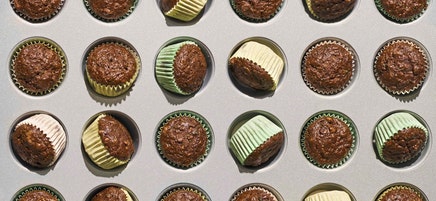 Chocolate-zucchini bread mini muffins