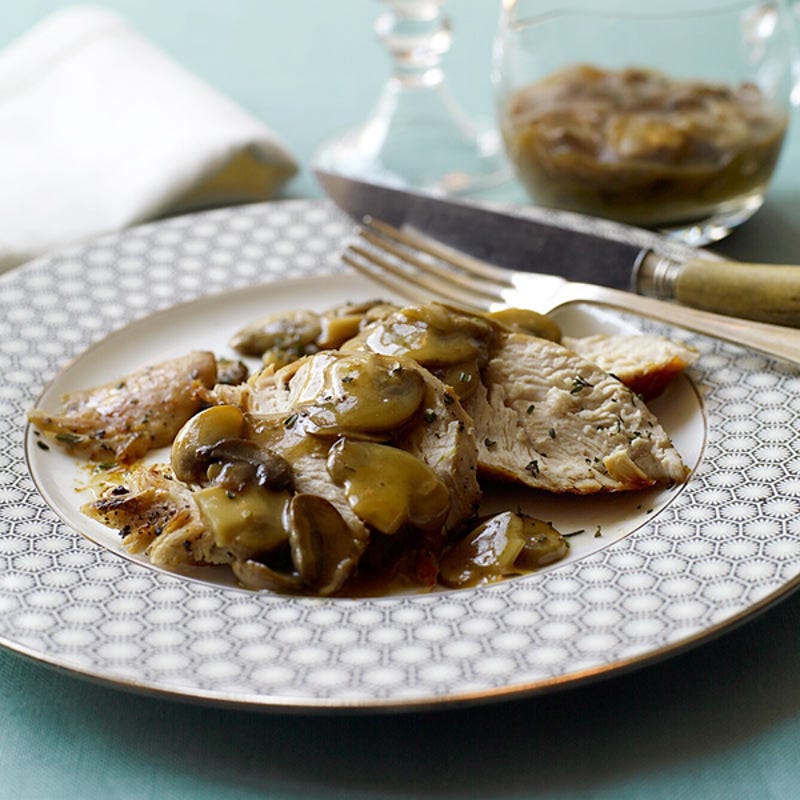 Photo de Dinde rôtie avec sauce aux champignons par WW