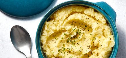 Purée de pommes de terre à la ciboulette