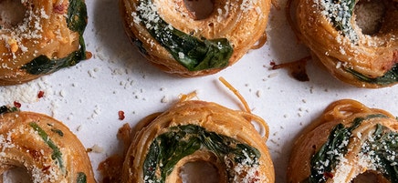 Whole-Wheat Spaghetti Doughnuts