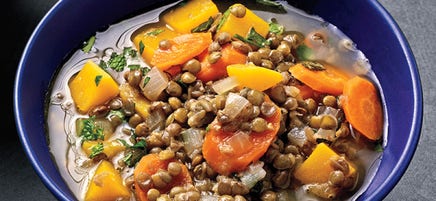 Ragoût de lentilles et de courge musquée