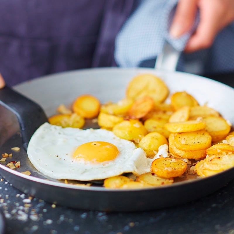 Bratkartoffeln mit Spiegelei