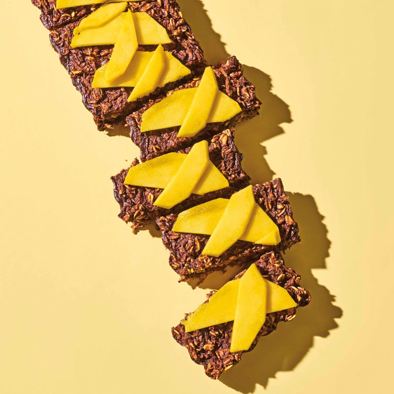 Baked chocolate & overnight oatmeal bars