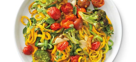 Zoodle pasta primavera