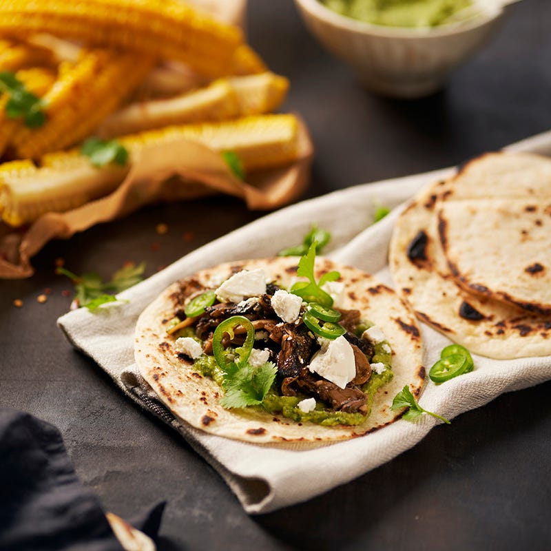 ViktVäktarna - Svamptacos al pastor style med corn ribs