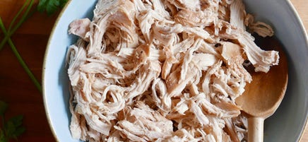 Poulet effiloché à la mijoteuse