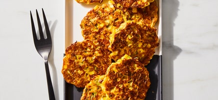 Zucchini & Corn Fritters by Millie Peartree