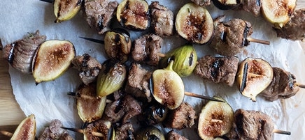 Lamb and Fig Kebabs