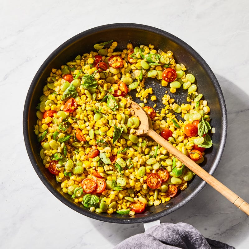 Photo of Succotash with fresh basil by Millie Peartree by WW