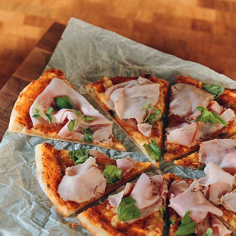 ViktVäktarna - Amirs långjästa pizza med ost och skinka