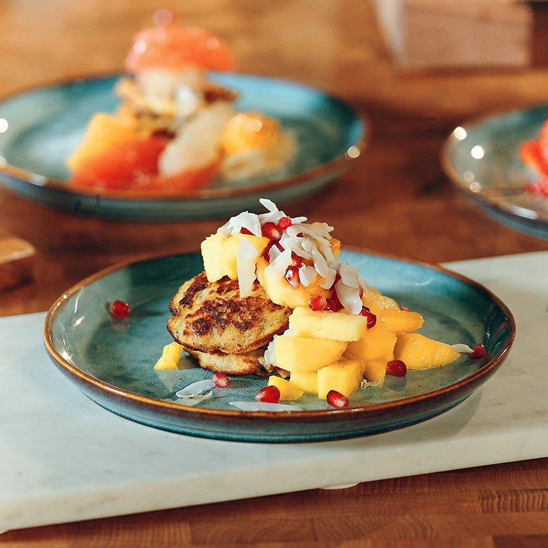 ViktVäktarna - Amirs bananpannkakor med exotiska frukter