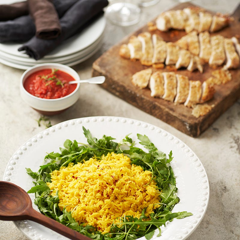 ViktVäktarna - Ugnsbakad piccata med saffransrisoni