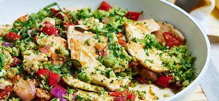 Mexican chicken broccoli 'rice'