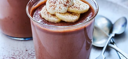 Choc banana mousse