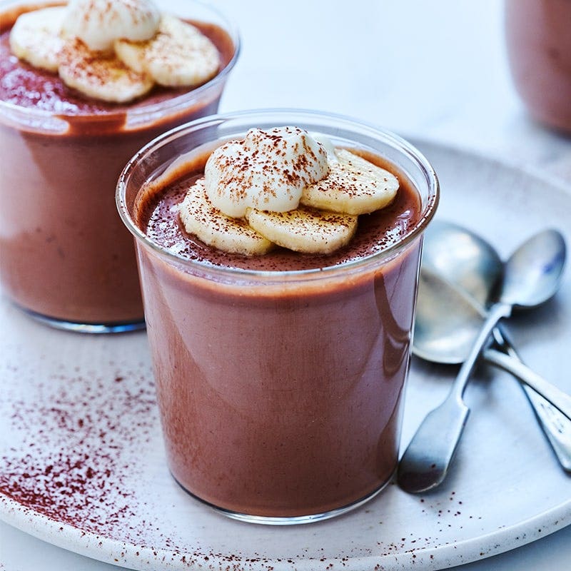 Choc banana mousse