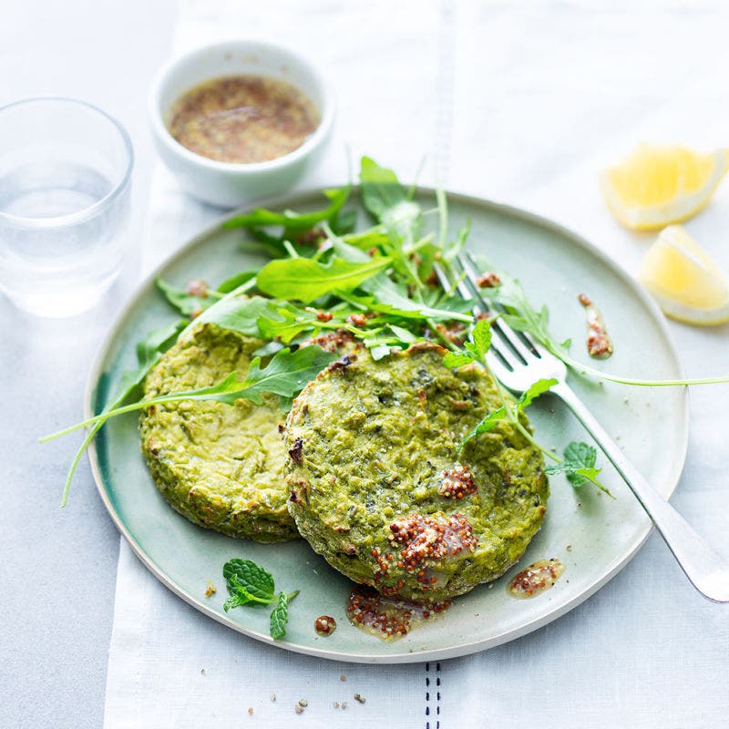 Croquettes de chèvre-petit pois à la menthe