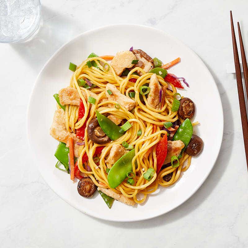 Chicken lo mein