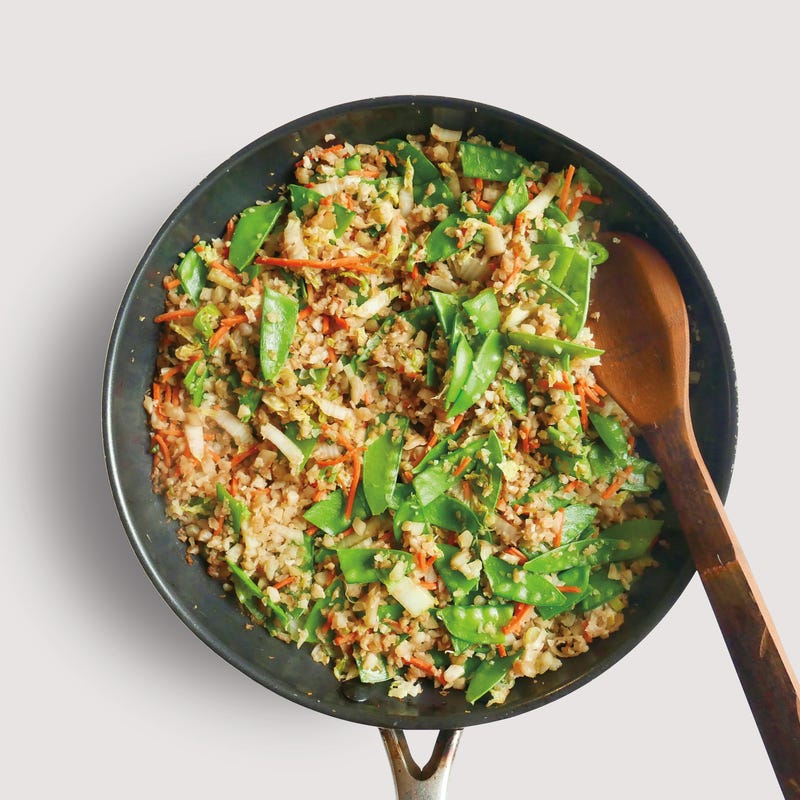 Snelle gebakken bloemkoolrijst