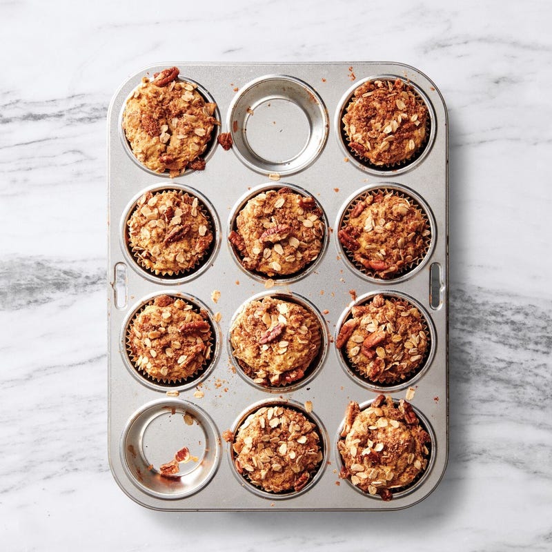 Muffins de patate douce et crumble