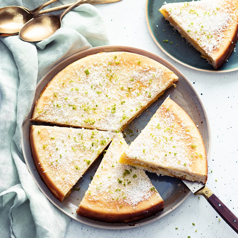 Gâteau invisible à la mangue et citron vert