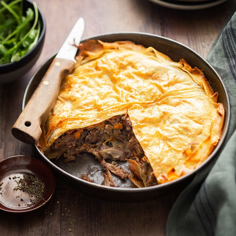Tourte de bœuf aux champignons