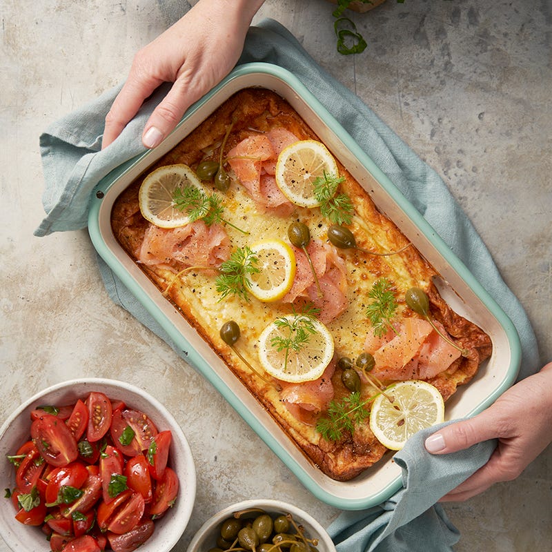 ViktVäktarna - Krämig omelett med lax och kapris