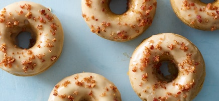 Maple-bacon doughnuts