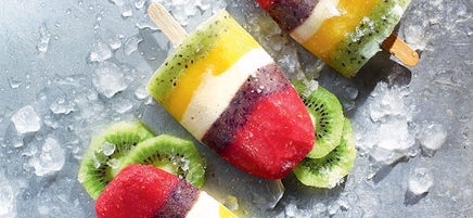 Rainbow pops