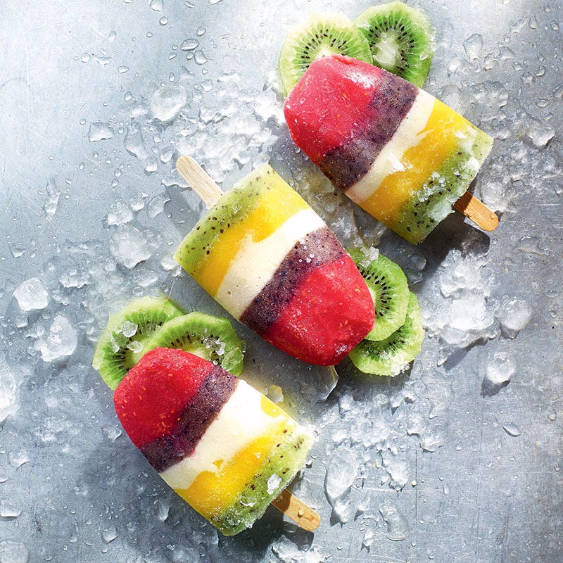 Rainbow pops
