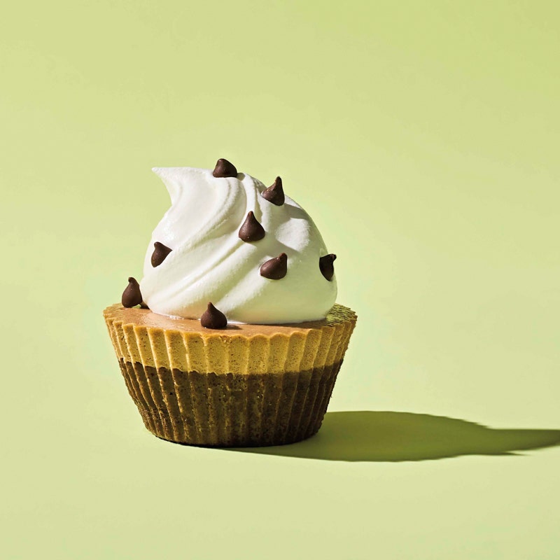 Frozen double chocolate cheesecakes