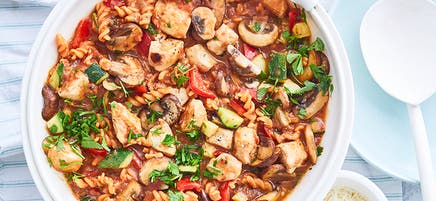 Rebecca’s creamy chicken pasta