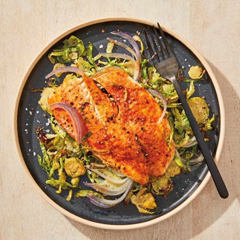 Photo of Grilled Tilapia and Brussels Sprout Packets by WW