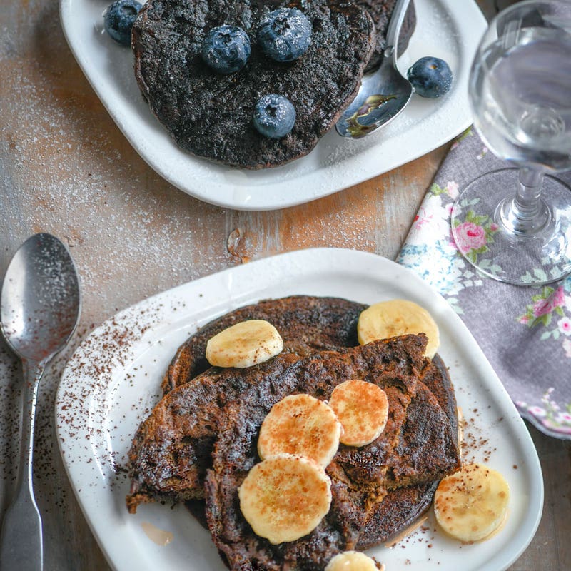 Pancakes protéinés aux myrtilles