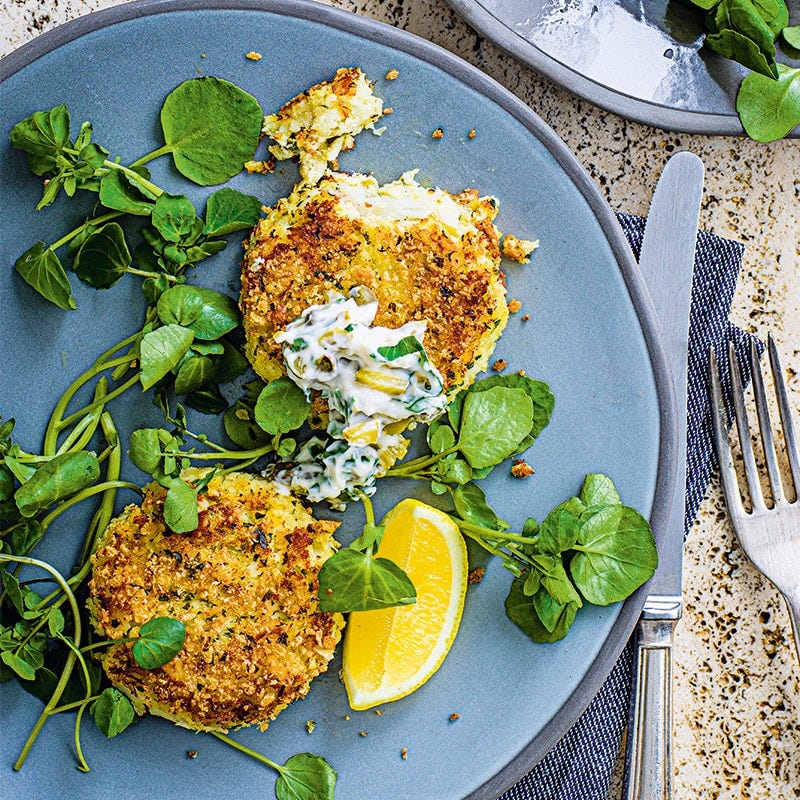 Butter bean fish cakes